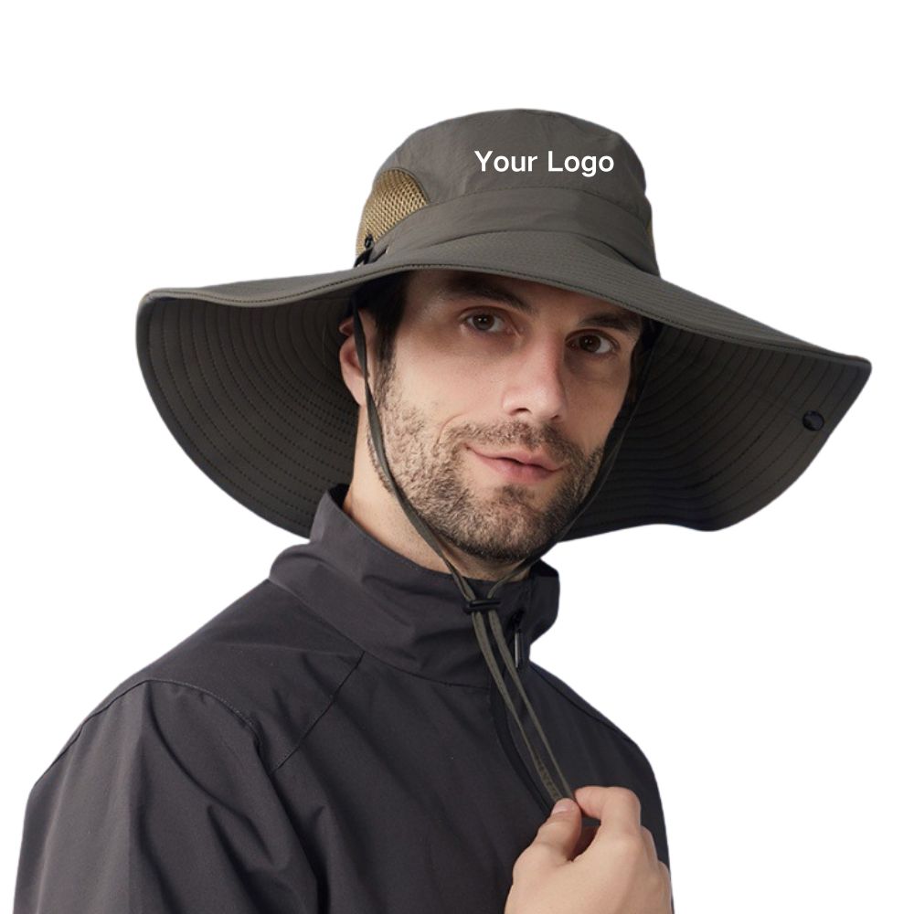 custom bucket hats wholesale embroidery mockup main Custom bucket hats wholesale with custom logo embroidery area for team uniforms bulk orders