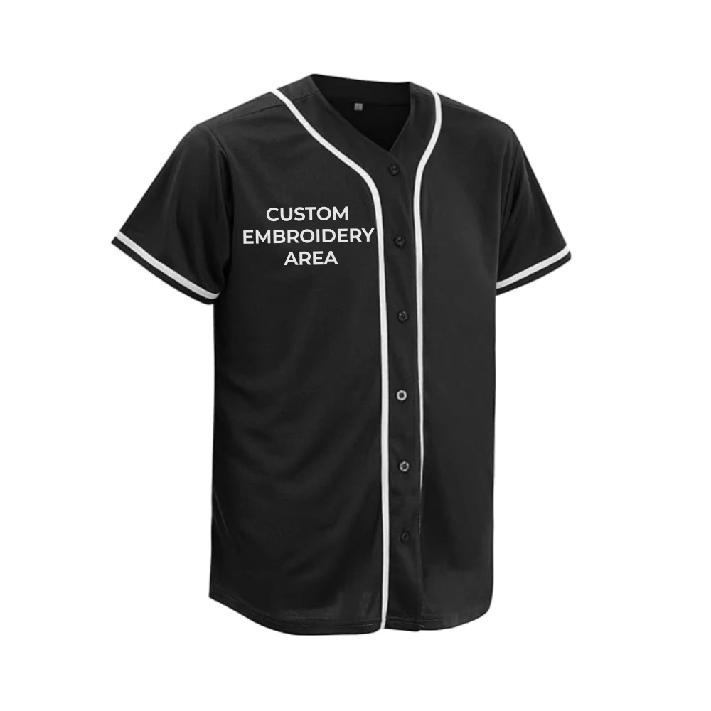 TeamGearCustom Custom Baseball Jerseys Wholesale Custom baseball jerseys wholesale with full button front logo placeholders for varsity team uniforms