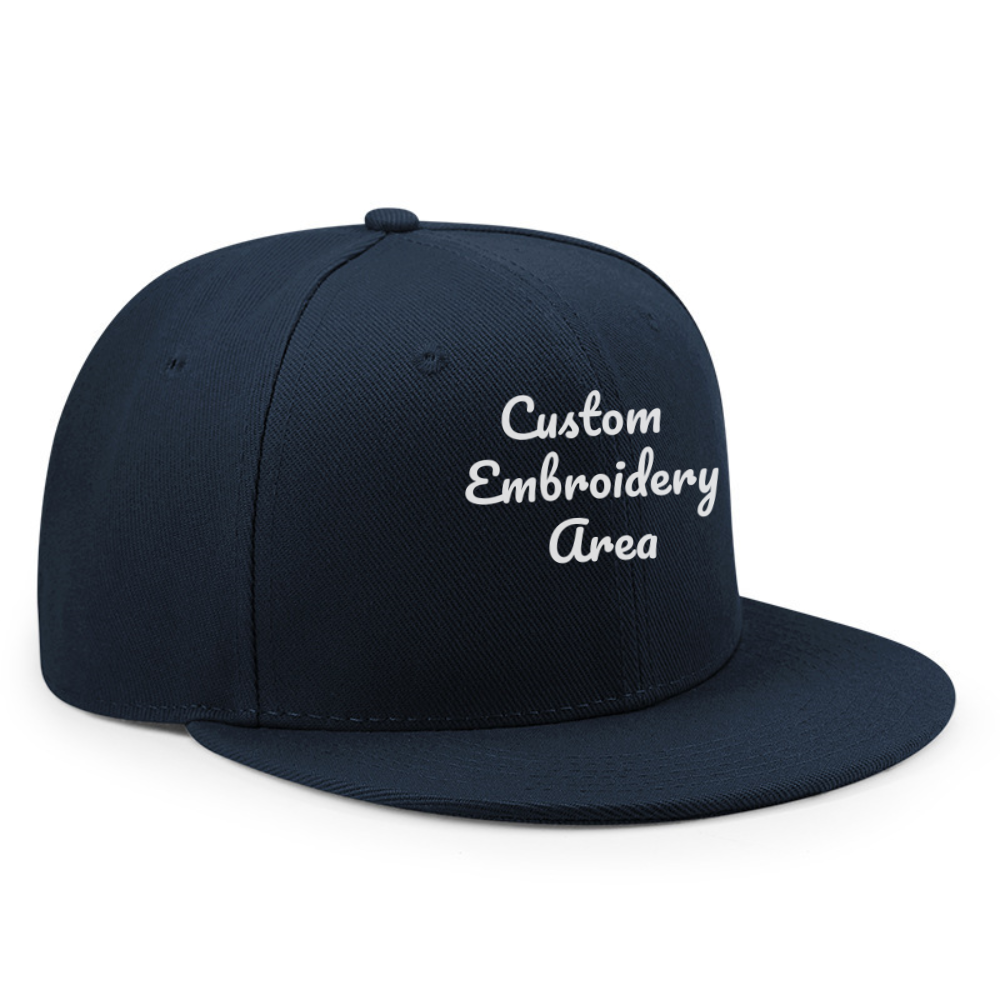 TeamGearCustom Custom Retro Snapback Caps Bulk Custom retro snapback caps bulk with flat bill logo placeholders for streetwear branding