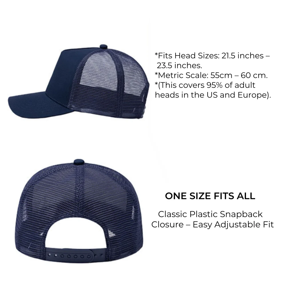 TeamGearCustom Mesh Trucker Hat Fit Guide bulk mesh trucker hat & wholesale trucker caps