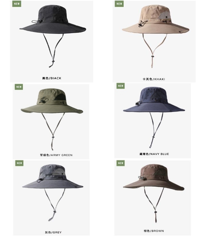 wholesale outdoor swatch caps fabric color options Wholesale outdoor sun caps with multiple fabric panel color options for corporate brand matching