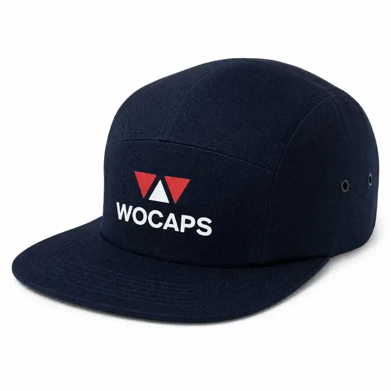 Home of Factory Direct Custom Headwear Screen Printing camp cap detail