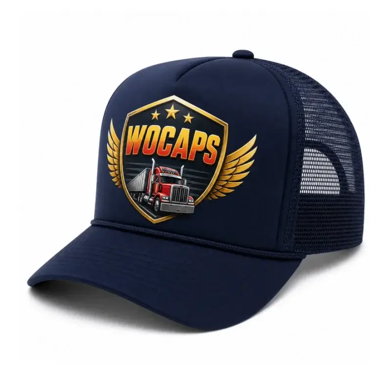 Home of Factory Direct Custom Headwear Full-Color Heat Transfer Foam Trucker Hat Detail